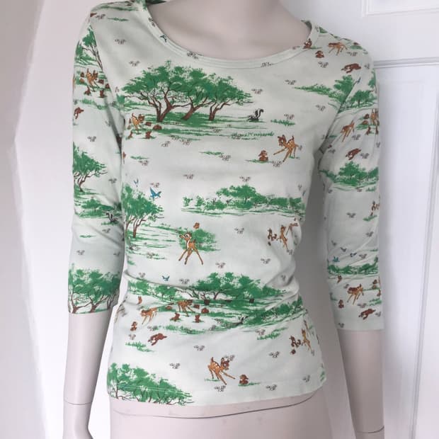 Baby Bambi Graphic Soft Top