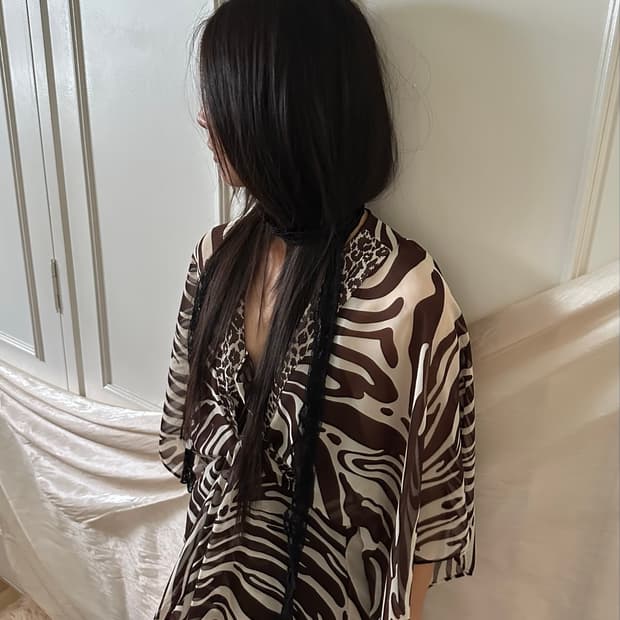 Bohemian Animal Chiffon Blouse