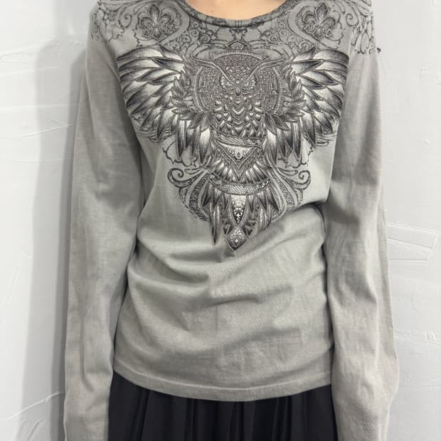 punk graphic printing longsleeve