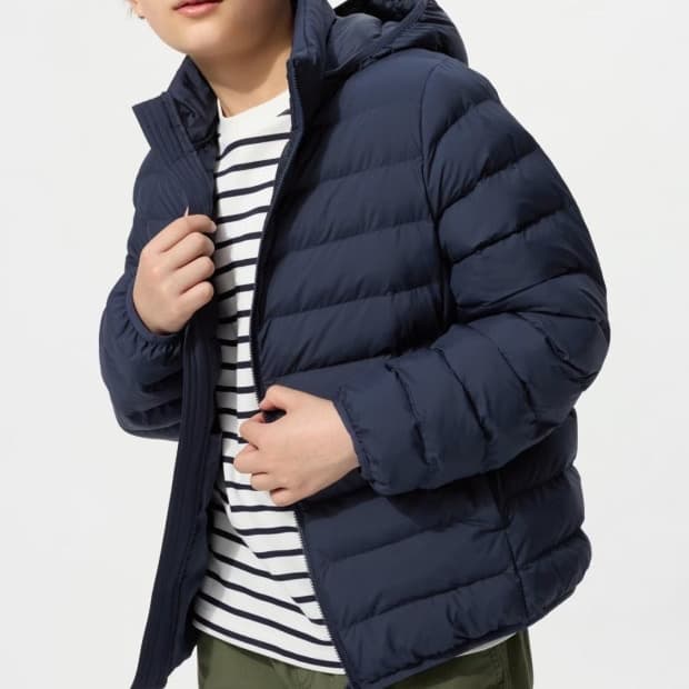 유니클로 워셔블 파카 네이비