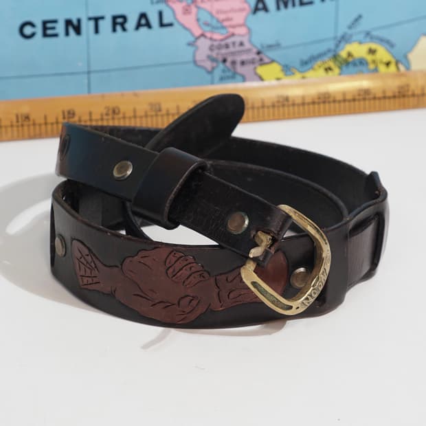 Noone 빈티지 레더 벨트