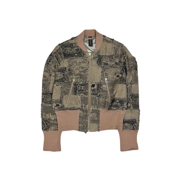 M/Yasuhiro Distressed Patchwork Jacket