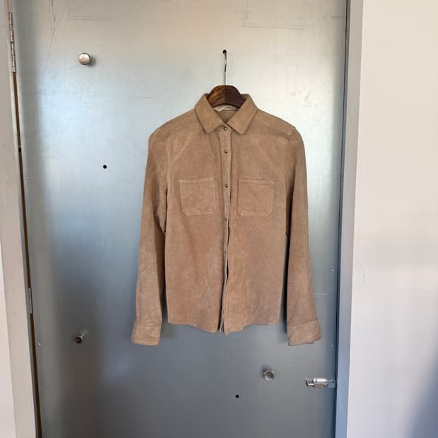 vtg 리얼 레더 셔츠