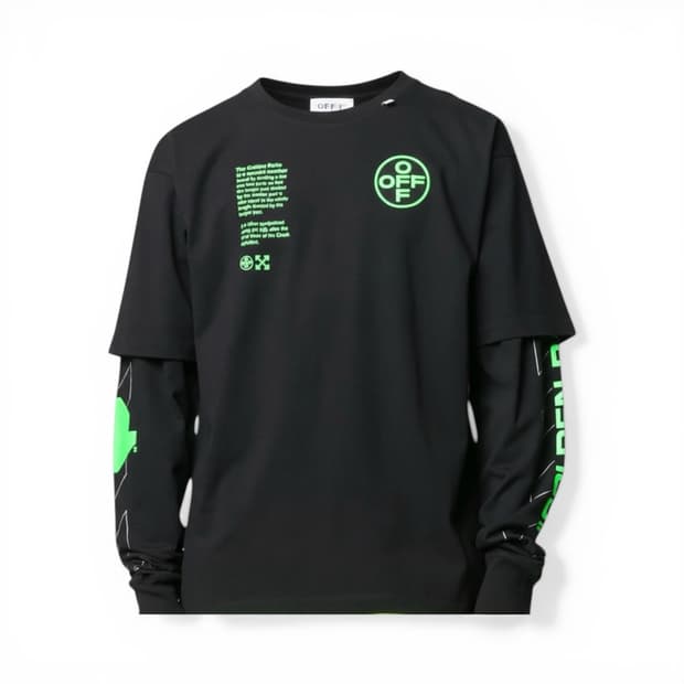 오프화이트 레이어드 긴팔 L