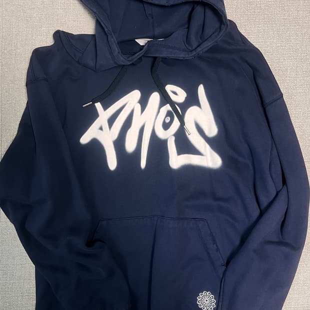 포스333_ Graffiti Phos Hoodie/Navy