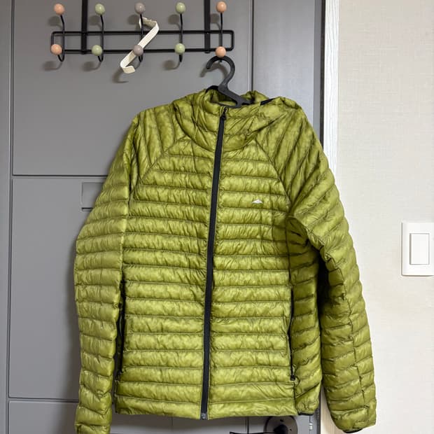 고요웨어 경량 UL 그레핀 패딩 M 라임색