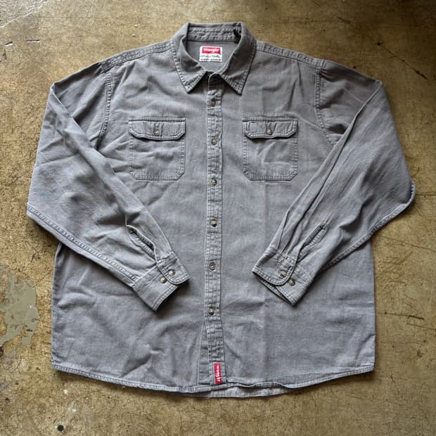 랭글러 그레이 워크 셔츠