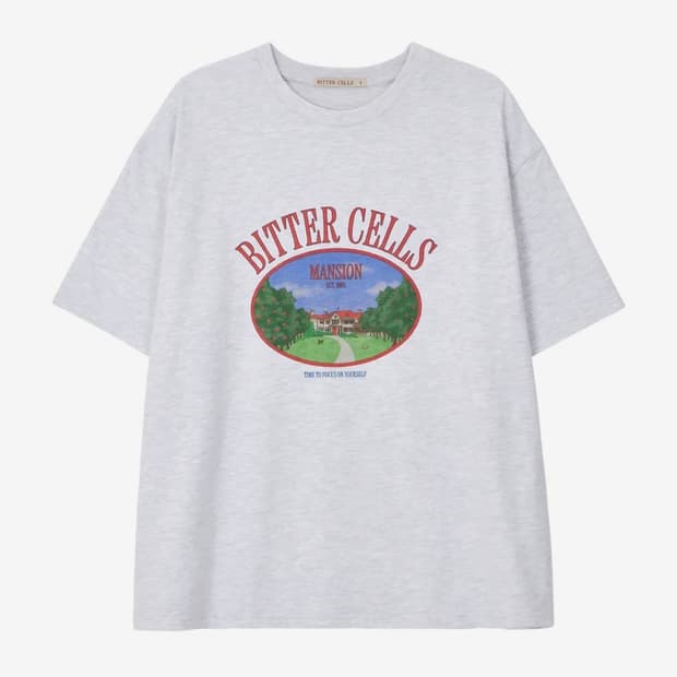 비터셀즈 오챠드 맨션 반팔 라이트그레이 스탠다드핏