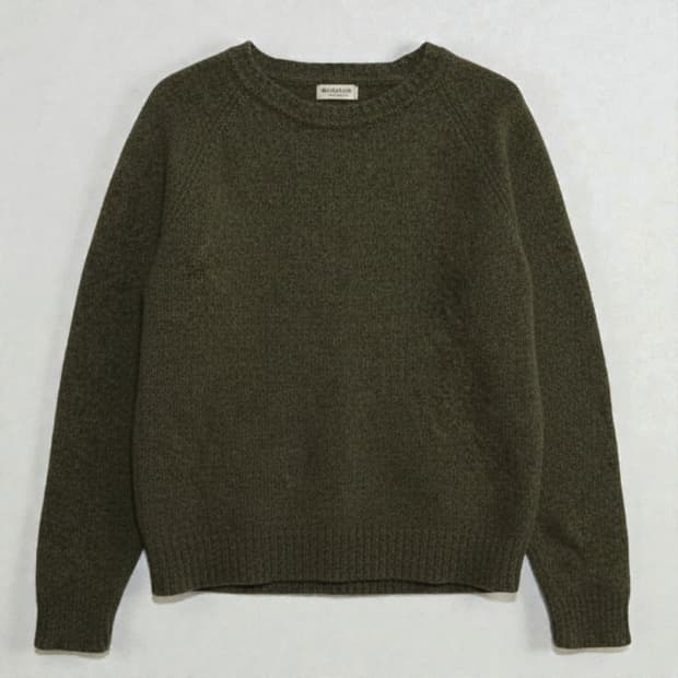 105)LLBean 엘엘빈 울 니트 올리브