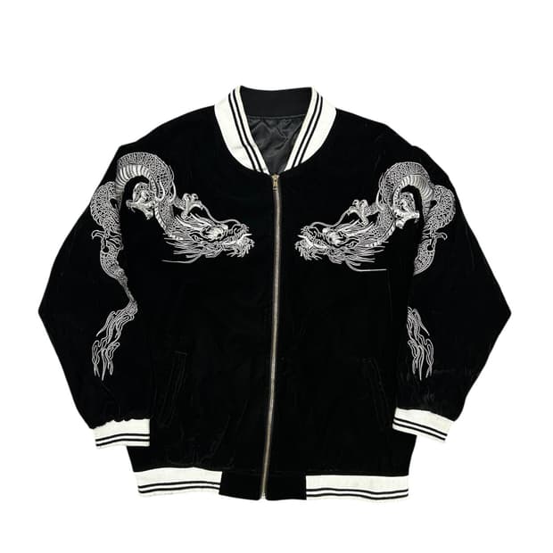 빈티지 벨벳 드래곤 스카쟌(F)