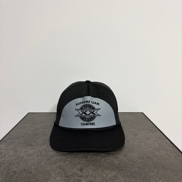 (OS) 슈프림 챔피온 6패널 볼캡 모자 블랙