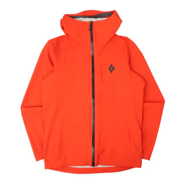 블랙 다이아몬드 오렌지 스트레치 레인쉘 자켓