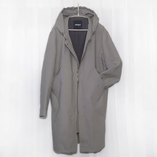 알레그리 코튼 하드쉘 더블페이스 후디드 롱자켓 (50 / 100-105)