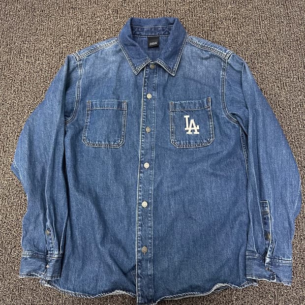 MLB 엠엘비 데님 청셔츠 자켓 95(M)