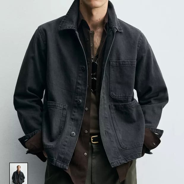 ZARA 워크웨어 자켓 L (블랙)