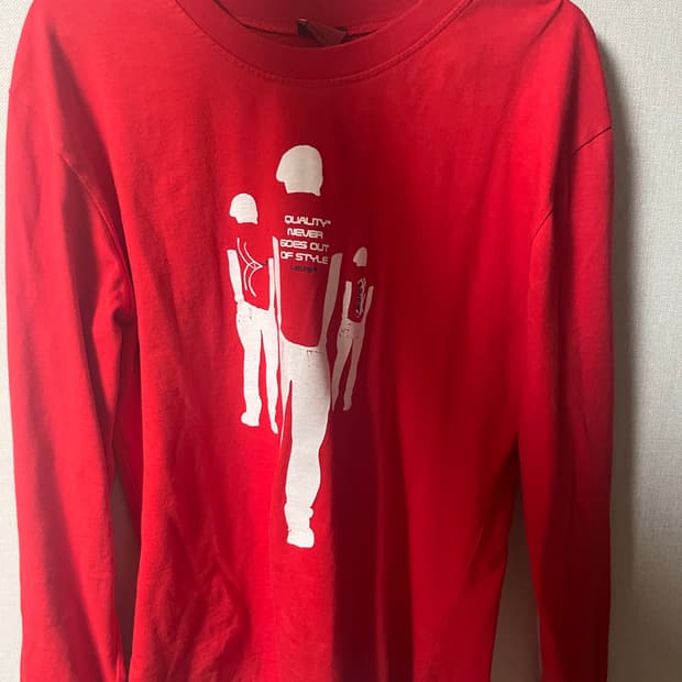 Levi's 501 레드 긴팔 티셔츠 L