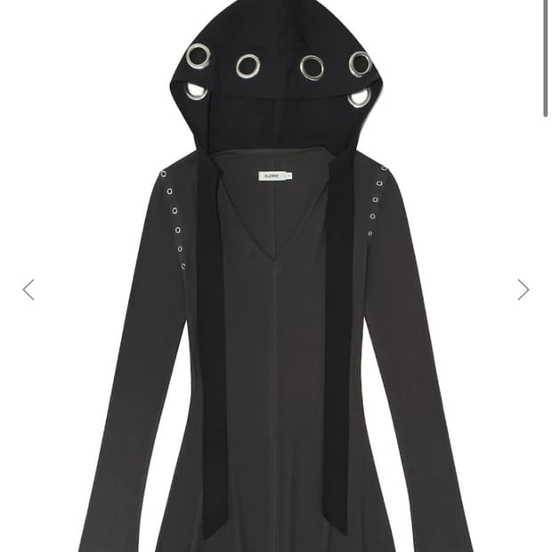 LAYER LUV HOODIE DRESS (CHARCOAL)