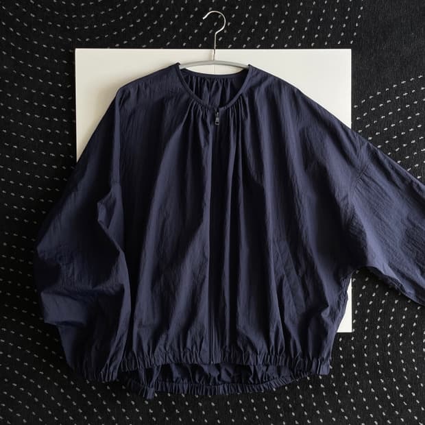 balloon zip-up blouson