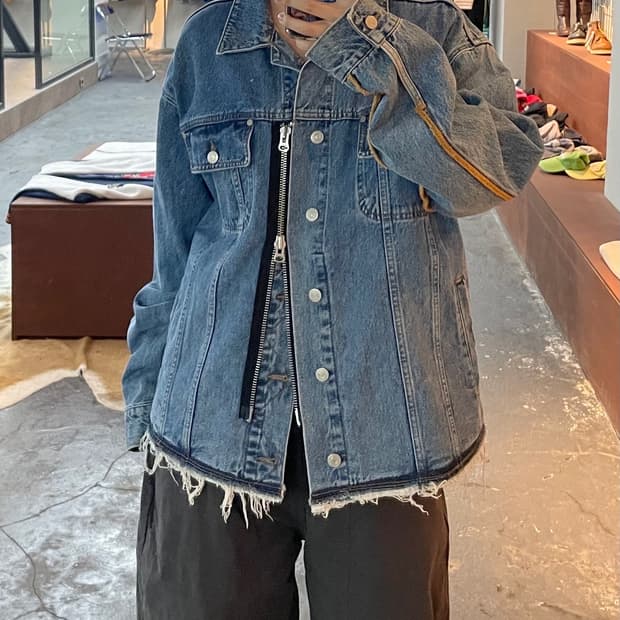 앤더슨벨 인사이드아웃 데님 자켓 H230