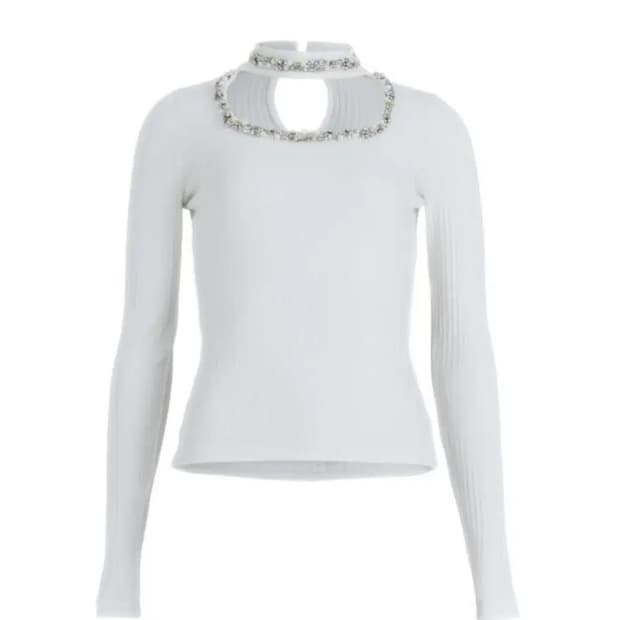 베이비메탈클럽 쥬얼 초커티 화이트