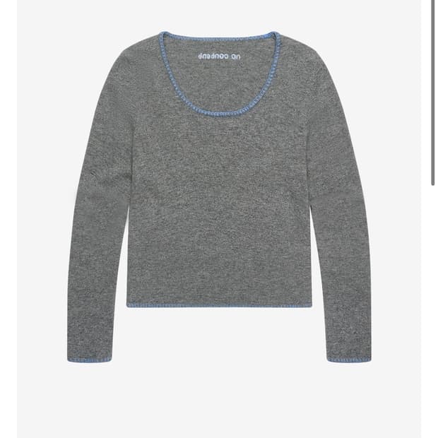 노컨텐츠 스티치 니트 그레이