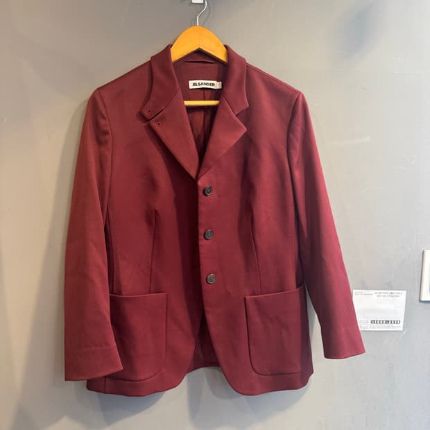 질센더 버건디 블레이저