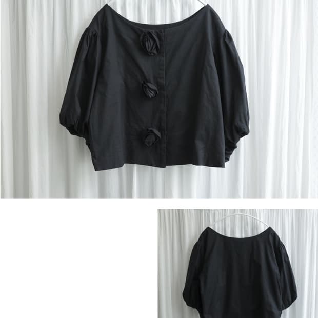 rose balloon blouse