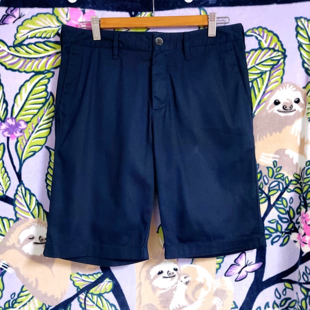 <필독> 지오다노 치노 하프 팬츠 네이비