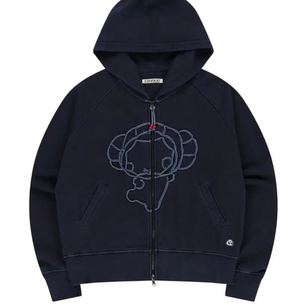 코이세이오 빈티지 테이프 후드 집업