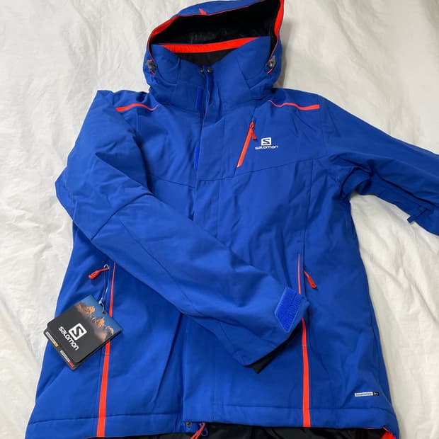 살로몬 스키복 상의 M 블루 새제품