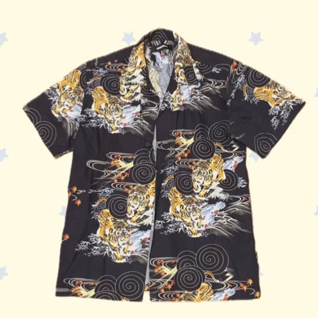 빈티지 타이거 셔츠