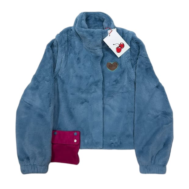 KIRSH 키르시 포켓 포인트 2WAY 크롭 퍼 자켓 블루 1