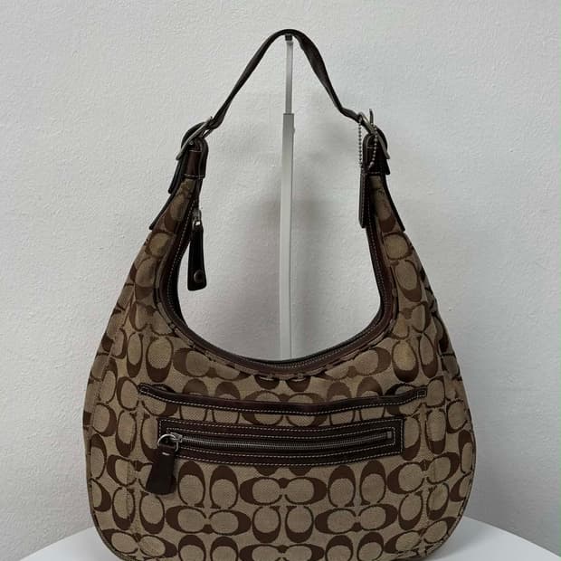 코치 시그니처 반달 호보 숄더백 토트백