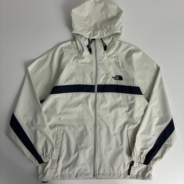 North face 노스페이스 90‘s  배색 화이트 블랙 후디 윈드브레