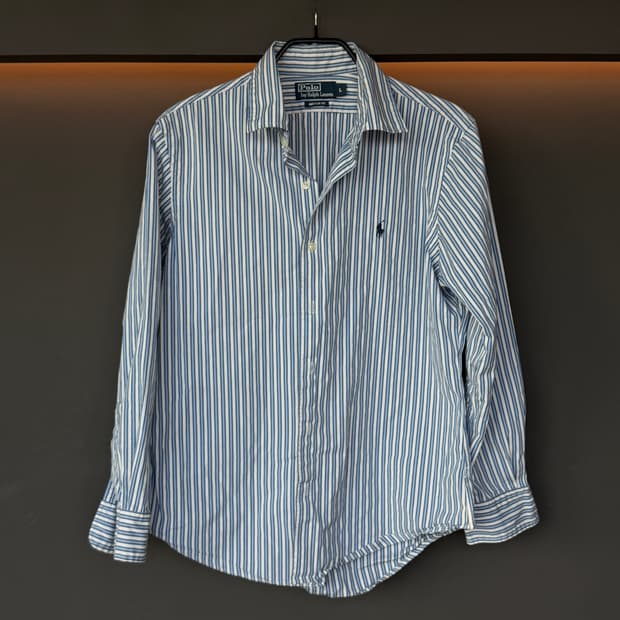 폴로 스트라이프 셔츠 빈티지