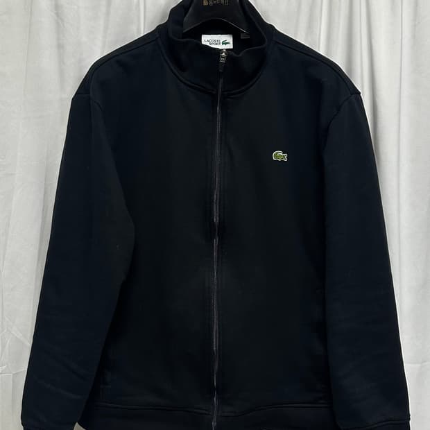 no.139 라코스테  블랙 집업가디건 자켓 2xl 상태s급