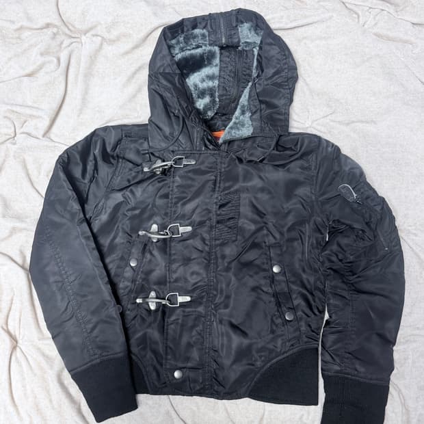 아비렉스 MA-1 더플 후드 자켓