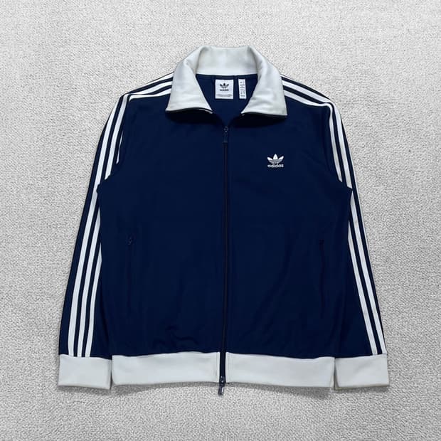 아디다스 클래식 베켄바우어 트랙탑 져지 네이비