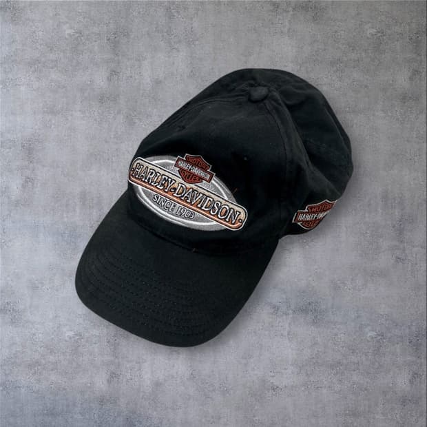 할리 데이비슨 블랙 컬러 클래식 로고 볼캡
