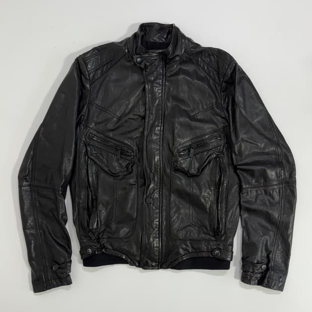 D2K 에디슬리먼맛 램스킨 레더자켓