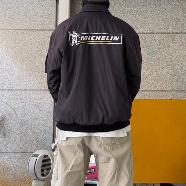 VTG 미쉐린 타이어 로고 자수 자켓
