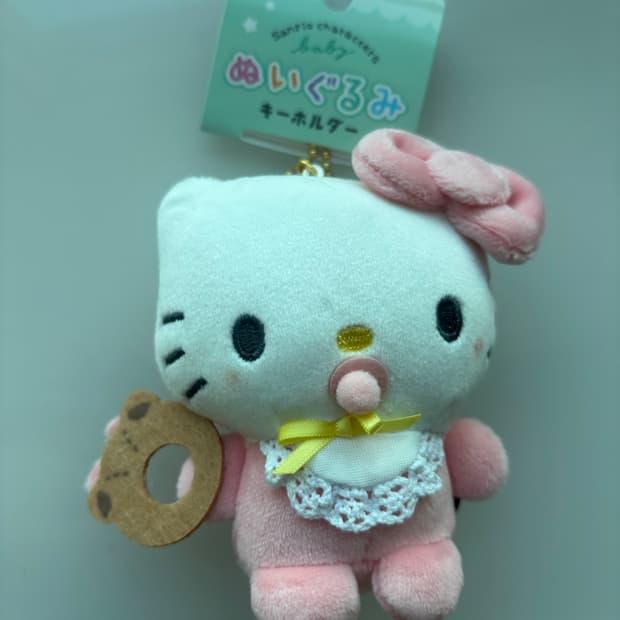 산리오 베이비 쪽쪽이 마스코트 키링/키홀더(키티)
