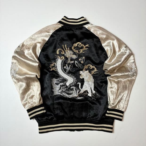일심여경 재팬 드래곤 자수 스카쟌 자켓 PN8969