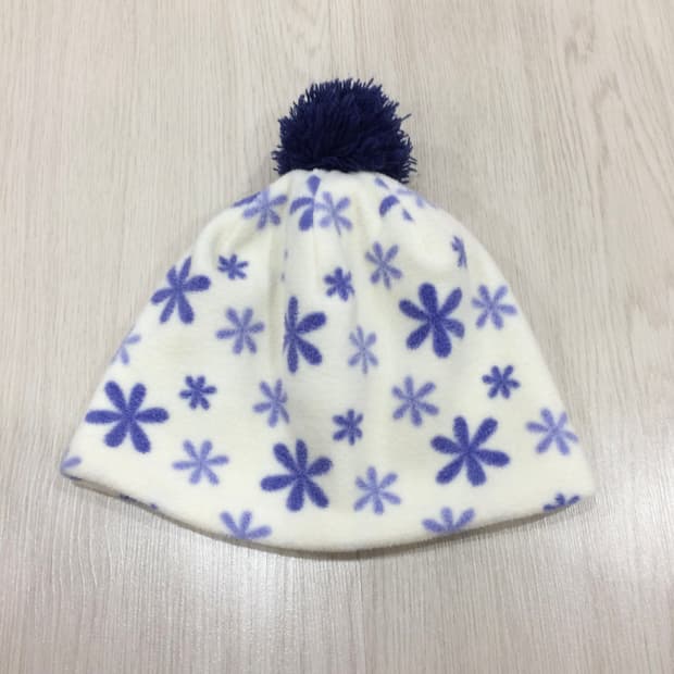 빈티지 퍼플후리스 비니