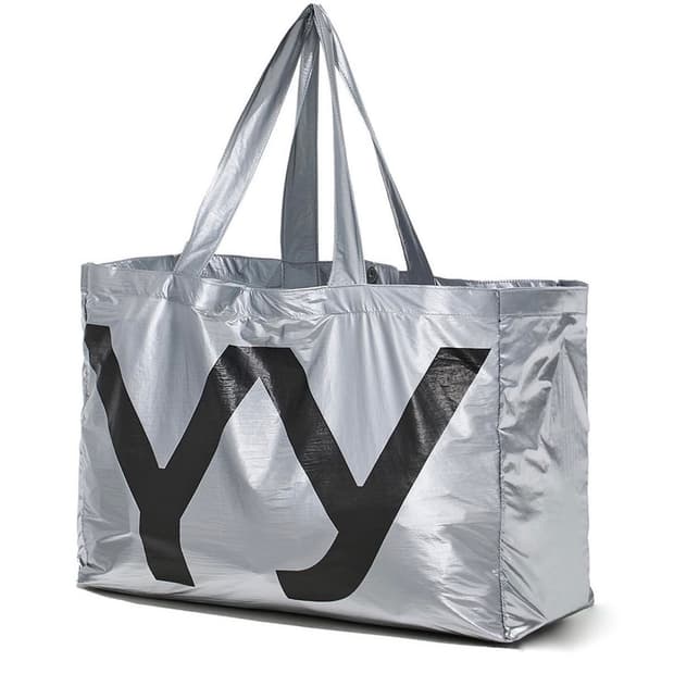 Yy 실버 쇼퍼 토트 백