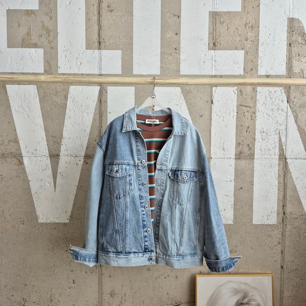 리바이스 실버탭 고급진 투톤 청자켓