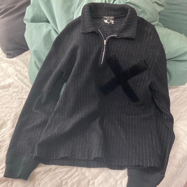 06 꼼데가르송 옴므플러그 쿼터 집업 슬리브 ㅅ