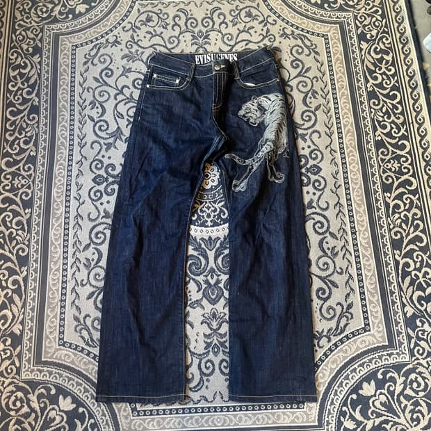 32 에비수 호랑이 데님 팬츠/W2257