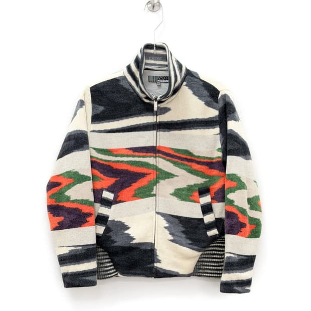 미쏘니 스포츠 패턴 울 집업 자켓