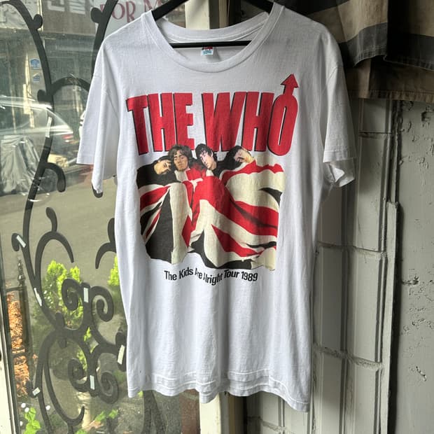 80’s OG The Who 티셔츠 빈티지 밴드티 밴드티셔츠
